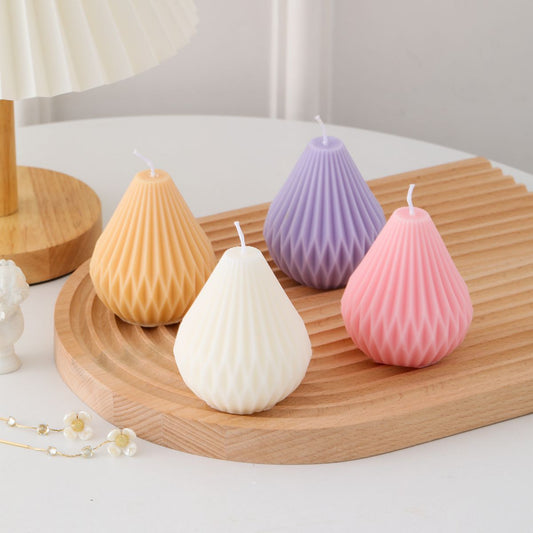 Korean Ins Soy Wax Aromatherapy Candle Pear-Shaped Creative Modeling Shooting Props Home Decoration Cross-Border Delivery